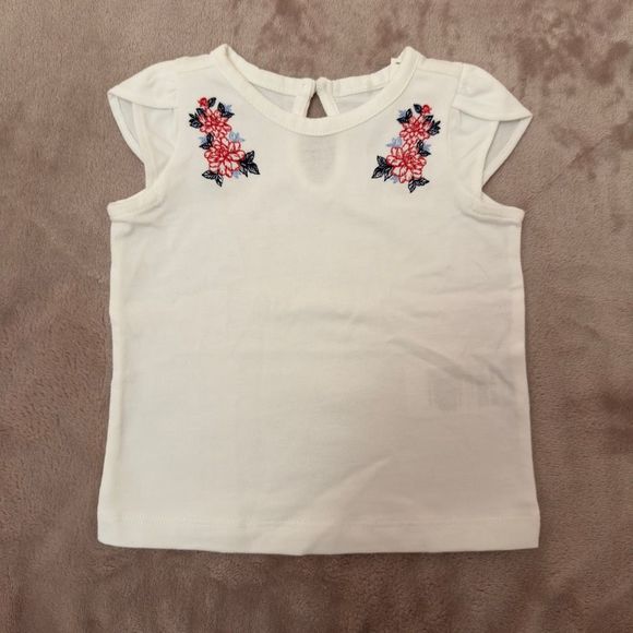 Janie and Jack embroidered white top 3-6 M - Picture 1 of 2